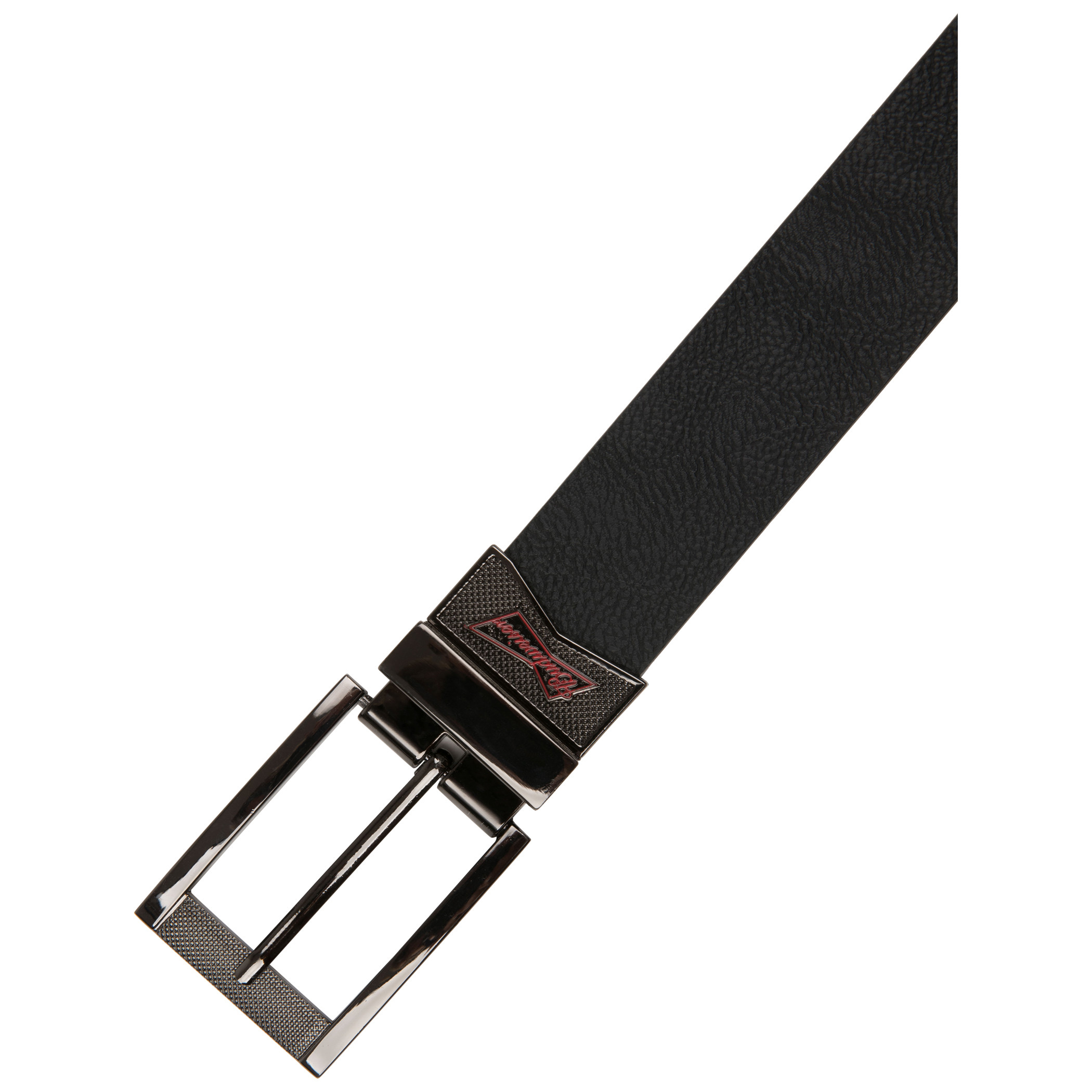 Budweiser 38mm Reversible Belt with Logo on Shank and Red Enamel Fill